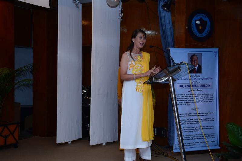 Ms. Selima Ahmad featured as distinguished speaker in the Dr. Anwarul Abedin  lecture series
