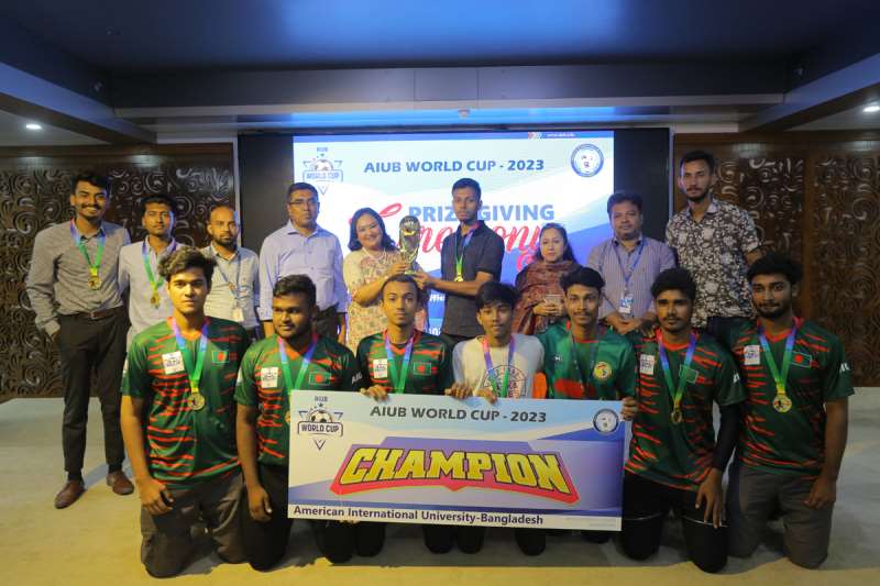 BBA is the Champion of AIUB World Cup 2023 – Inter-department football tournament
