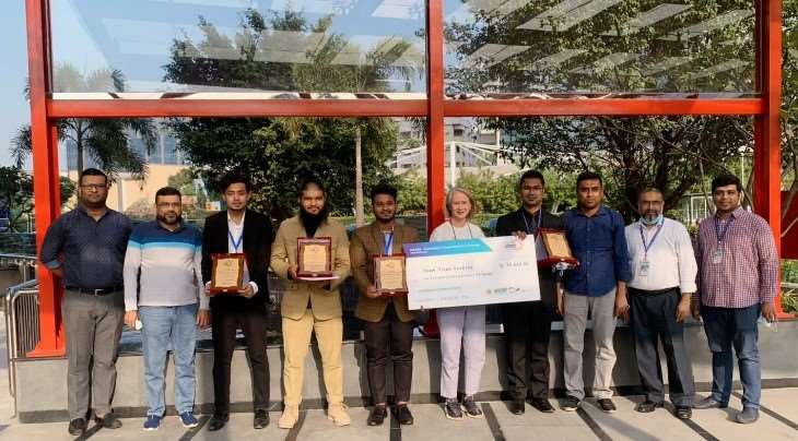 EEE Students of AIUB Secured 1st Position under Smart Buildings Category in Bikiron 2021: A National Level Sustainable Energy Innovation Challenge 