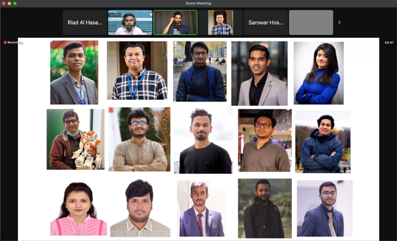 IEEE AIUB Student Branch successfully organized a webinar on “AIUBians On Erasmus”