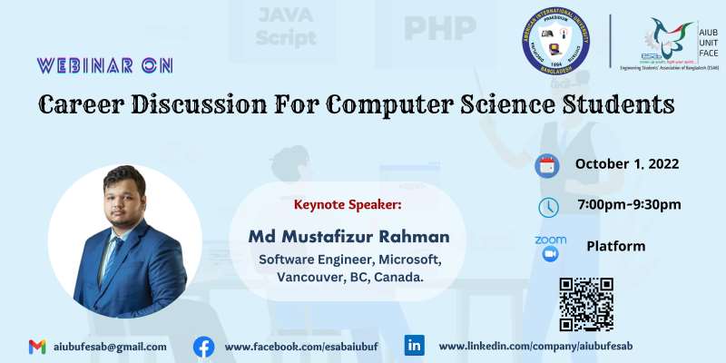 Webinar On  "Career Discussion for Computer Science Students"