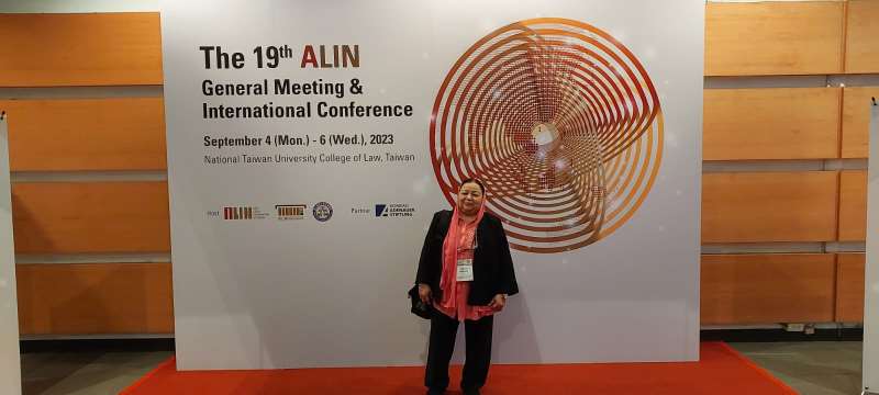 Advisor, Department of Law participated 19th ALIN General Meeting and International Conference in Taiwan