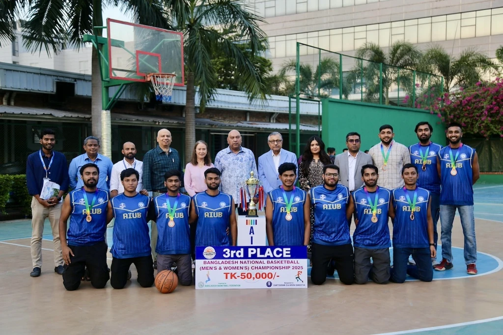 AIUB’s Historic Bronze Finish at the Bangladesh National Basketball Championship 2025