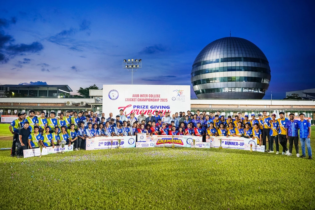 Dhaka Commerce College Crowned Champion at AIUB Inter College Cricket Championship 2025