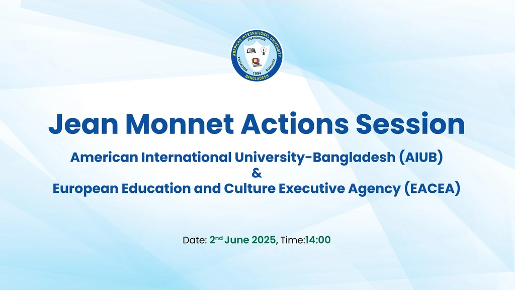 AIUB Hosts Virtual Information Session on Jean Monnet Programme