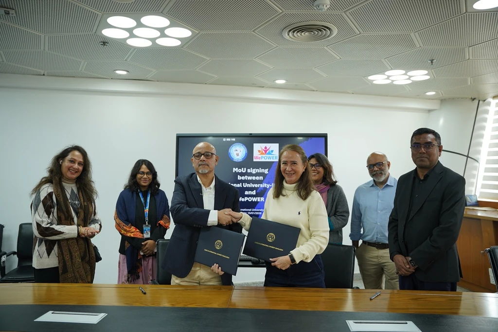AIUB signs MoU with WePOWER Bangladesh National Chapter as sole academic partner